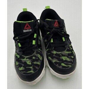 Rebook Kids Camo Green Boys Sneakers  Size 12 1/2.
